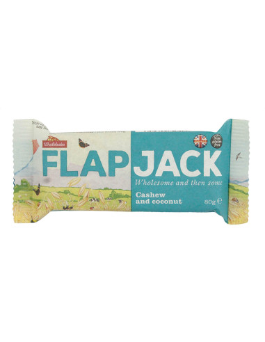 #2499 Flapjack ovsený kešu kokos 80g WHOLEBAKE