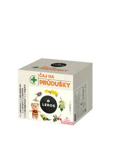 Čaj Detský na priedušky 10x1,5g LEROS – bylinný čaj pre deti na podporu dýchacích ciest